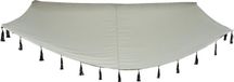 Decoris Schaduwdoek/zonnescherm zonneluifel gris 3 x 2 meter - Zonnezeil zonwering