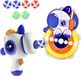 Bol Dart jeu de fléchettes à scratch pour enfants Unicorn 6 fléchettes garçons filles cadeau d'anniversaire (bleu)