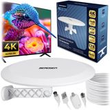 Berdsen BD-955 - Antenne - Ultra HD 4K - Actief - Wit