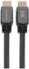 Q-Link HDMI-kabel 2.1 - High Speed - Gevlochten Textiel - Geschikt voor 8K/60Hz en 4K/120Hz - 48Gbps - 24K Verguld Connector - Met Ethernet en ARC - Lengte 1 Meter - Zwart