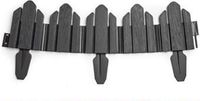 PLASTICFORTE Flexibele borderrand/hekje - 62 cm - grijs - kunststof