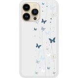 Apple Bedrukt siliconen hoesje compatibel met iPhone 14 Pro Max Butterfly