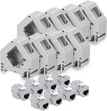 kwmobile 8 keystone adapters voor CAT6A kabels