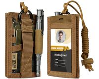 OneTigris Tactische ID-kaarthouder van nylon met pennenhouder en halsketting