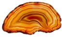 mysale24.de Tranche d'agate naturelle | Marron env. 8-9 cm | Poli transparent | Polyvalent | Dessous de verre