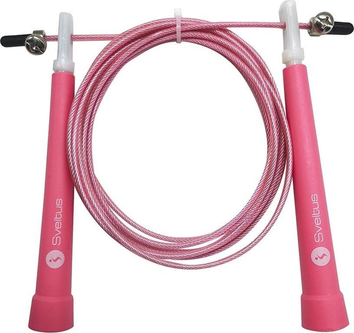 Sveltus Springtouw Speed 300 Cm Staal Roze