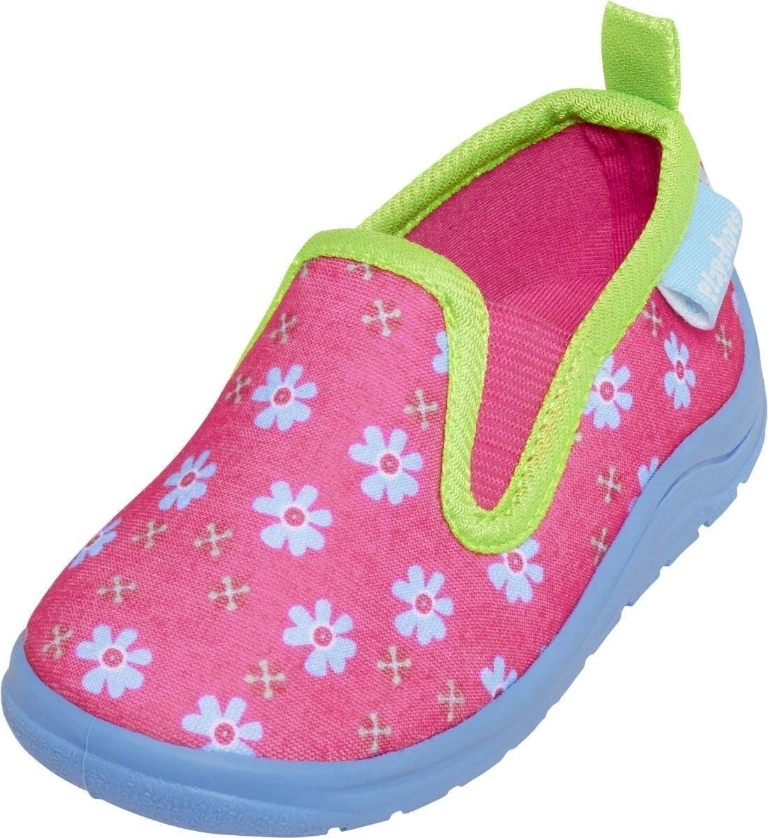 Playshoes pantoffels bloemen junior roze