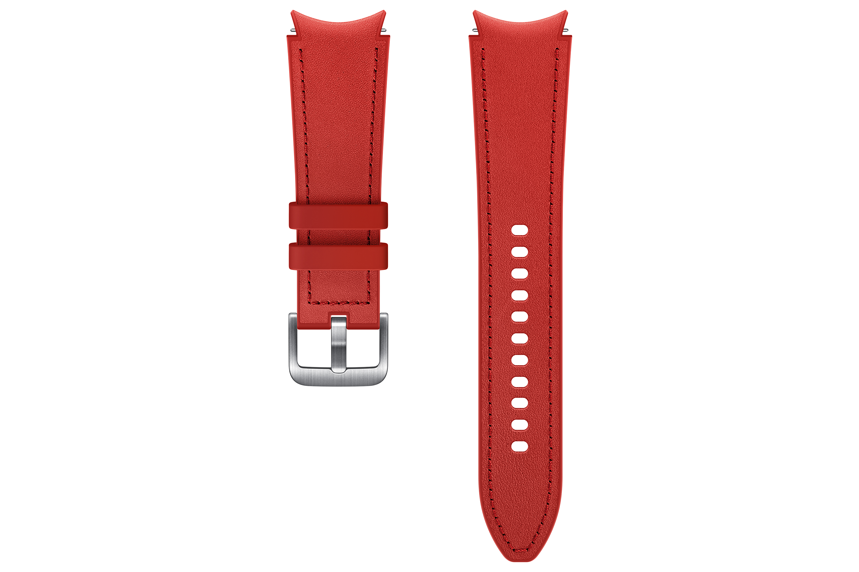 Samsung ET-SHR89L - Band - Rood - 20mm - Leer - Galaxy Watch4