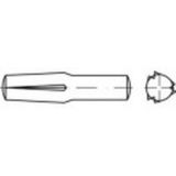 TOOLCRAFT 136363 Gekerfde conische geleidepen (Ø x l) 3 mm x 30 mm Staal 100 stuk(s)