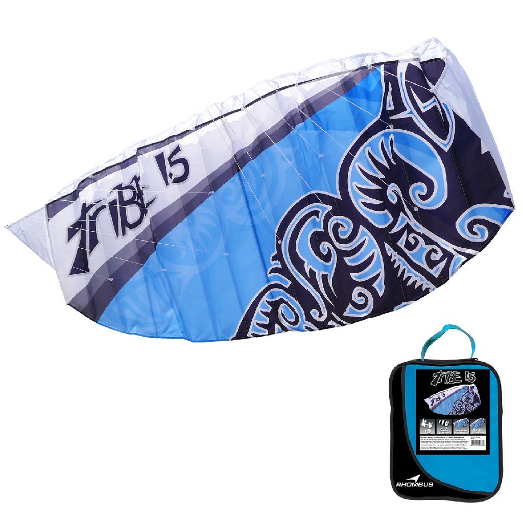 rhombus Tribe 1.5 blauw nylon 150 cm