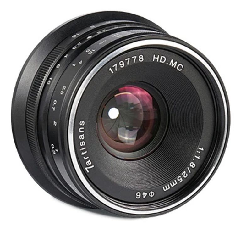 7artisans 25mm f/1.8 Lens - Micro Four Thirds - Black