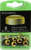 Exacompta Doos met 8 magneten F9 - 9mm diameter - Goud