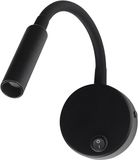 V-TAC VT-88063 Lampe de chevet LED - CREE - IP20 - Noir - 3 W - 120 lumen - 3000 K