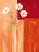 Your Decoration B.V. Kunstdruk Günter Gohn - Margeriten mit Siena-Braun 60x80cm