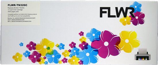 FLWR Brother TN-326C cyaan Compatible - 8719551009920