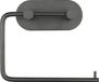 Porte-rouleau de papier toilette en acier inoxydable industriel - RVS - Noir
