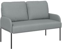 vidaXL Banken met kussen 110cm Lichtgrijs Multiplex