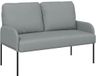 vidaXL Banken met kussen 110cm Lichtgrijs Multiplex