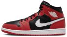 Nike Air Jordan 1 Mid Heren Sneakers - Maat 43 - Rood/Zwart/Wit
