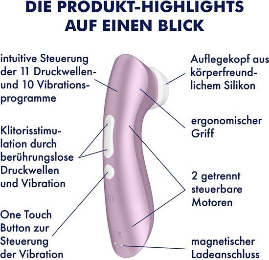 Satisfyer Pro 2 Plus - Paars - Luchtdruk vibrator - Oplaadbaar