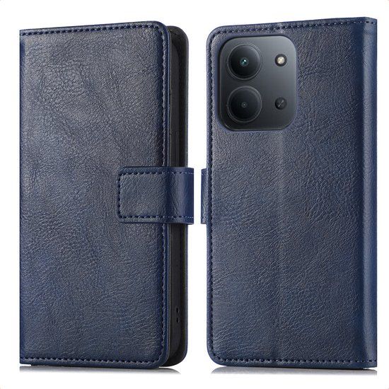 imoshion Hoesje - Geschikt voor Xiaomi Redmi 15C (5G) - Luxe Bookcase - Donkerblauw