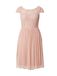 VILA Jurk VIULRICANA SS BOATNECK SHORT DRESS/BM/DC - Dames - Mini jurken - Maat 36 - Misty Rose - Katoen/Viscose/Polyamide