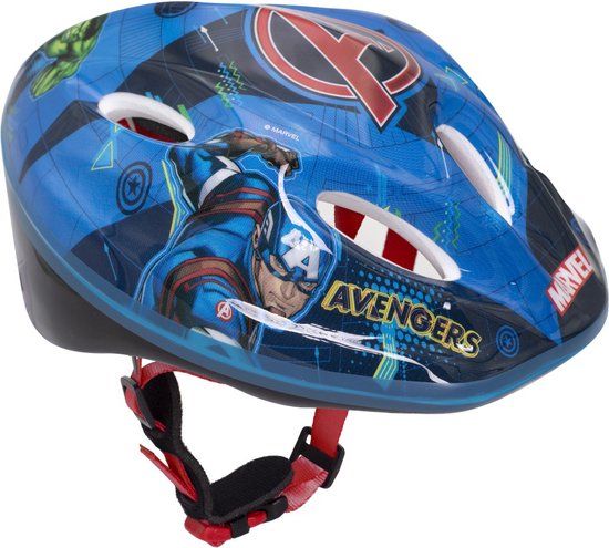 ONBEKEND Marvel Avengers Kinderfietshelm - Blauw - 52-56 cm - Jongens