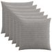 vidaXL - Kussensloop - 6 pcs - HEERLEN - Lichtgrijs - 65 x 65 cm - corduroy