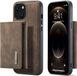 DG Ming Apple iPhone 14 Hoesje met Magnetische Kaarthouder Coffee