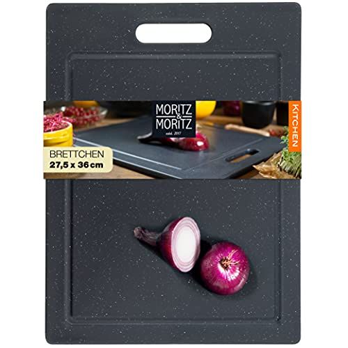 Moritz Snijplank - 36 x 27,5 cm - Kunststof - Graniet-look - BPA-vrij - met antislipvoeten