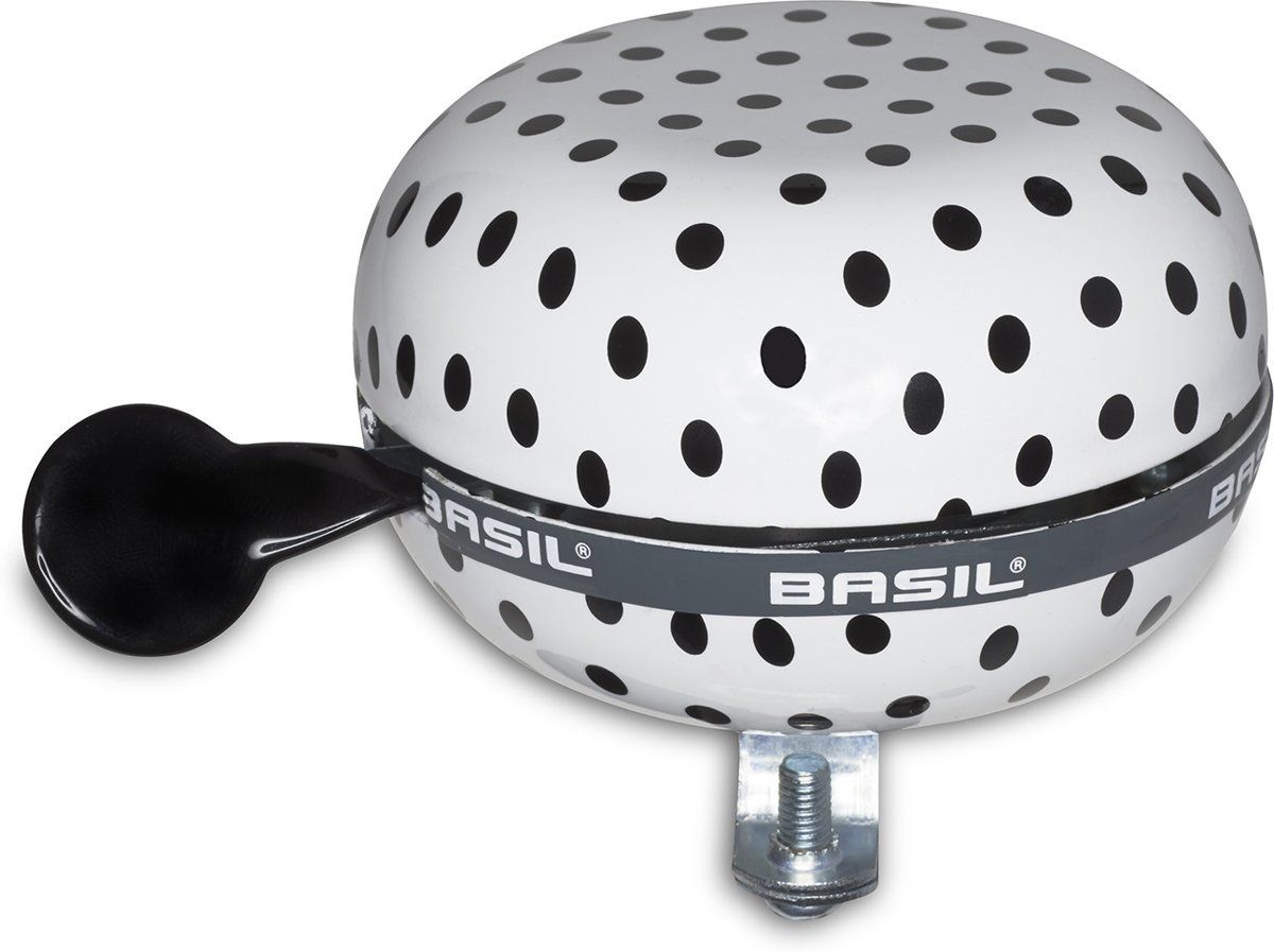 Basil Basil Polkadot Big Bell - Fietsbel - Wit / Zwart