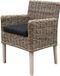 AVH-Collectie Reyhan dining tuinstoel naturel rotan - olefin black