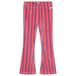 Daily7 flared gestreepte broek