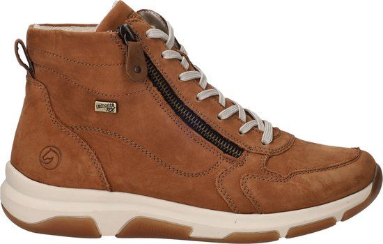Remonte Veterboots - Dames - Cognac - Maat 42 - Nubuck - Herfst/Winter 2024