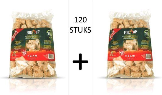 Fire-Up Aanmaak Houtkrullen - 2 x 60 stuks (120 stuks) - 7435157815802