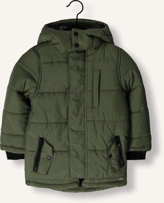 Koko Noko O56824 Jongens Winterjas Parka Olijf Maat 80