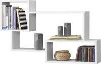 Wandplank H.T. Trade Service GmbH & Co. KG Wandplank Kvinesdal met 3 vakken 87x18x54 cm wit mat
