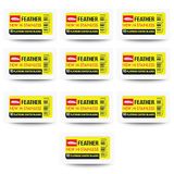 The Goodvellas Smile 100 razor blades veer New Hi-roestvrij staal, 100 g