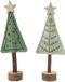 Decoris decoratief kerstboom van vilt, groen 8x4x20cm
