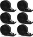 Sangle d'arrimage 6 pièces - 25 cm x 25 m - sangles d'arrimage réglables - sangle de fixation - boucle à came - vélo moto - bagage camping - noir