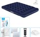 Bestway Matelas gonflable - 2 personnes - 152 x 203 x 28 cm - Bleu - Pompe et kit de réparation inclus