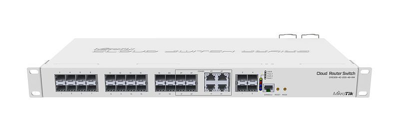 Mikrotik CRS328-4C-20S-4S+RM Managed L2/L3 Switch - 20x SFP, 4x SFP+, 4x Combo SFP - 1U - White