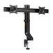 Kensington SmartFit Bras de moniteur double peu encombrant - Noir - Support de bureau - Jusqu'à 27
