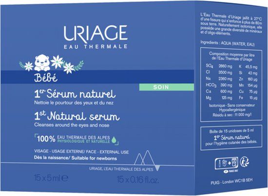 Uriage Bébé 1er Natuurlijk Serum 15 x 5 ml