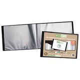 eco-eco A5 50% gerecycled 20 Pocket Zwart Landschap Presentatie Display Book
