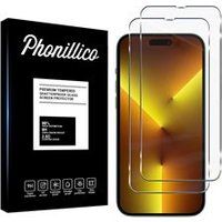 Phonillico® Gehard glas voor iPhone 14 PRO MAX [Pack 2] Screenprotector van glasfilm