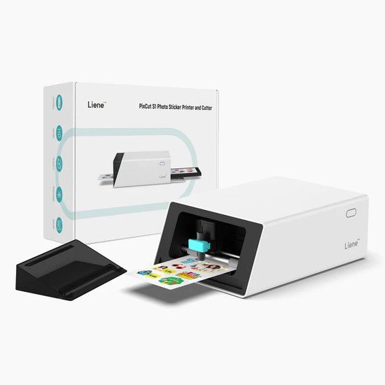 Liene PixCut S1 Fotoprinter – Photo Sticker Printer & Cutter - Wit