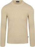 Suitable Pullover Bouclé Beige - Maat L - Heren - Sweater