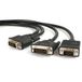 StarTech.com DVIVGAYMM6 DVI-I mannelijk naar DVI-D mannelijk en HD15 VGA Mannelijk 1,8 m, Zwart