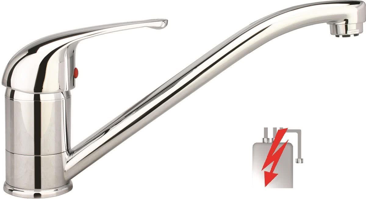 Schütte Falcon Keukenkraan voor Waterverwarmer met vrije Uitloop lage Druk Mengkraan Lage